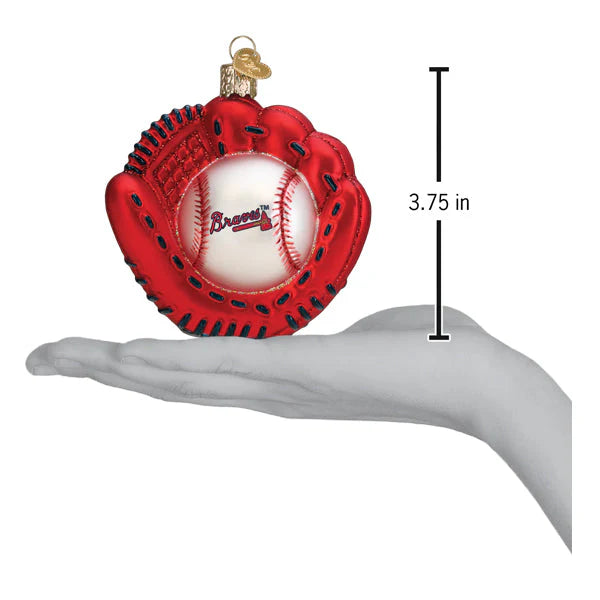 Braves Baseball Mitt Ornament