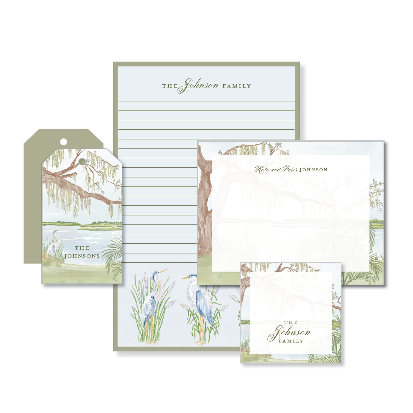 Heron Marsh Stationery Set