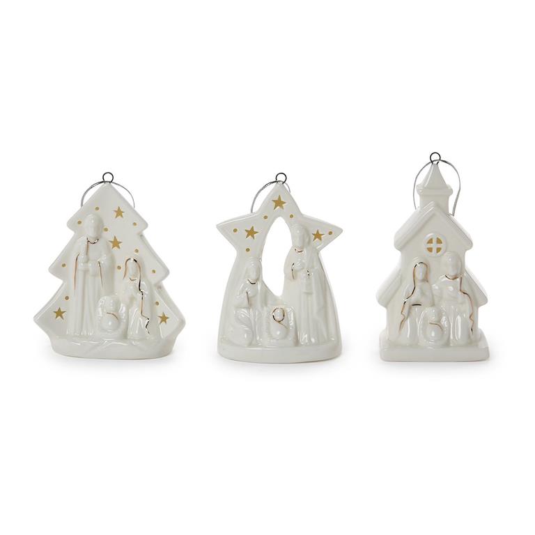 Manger Ornament