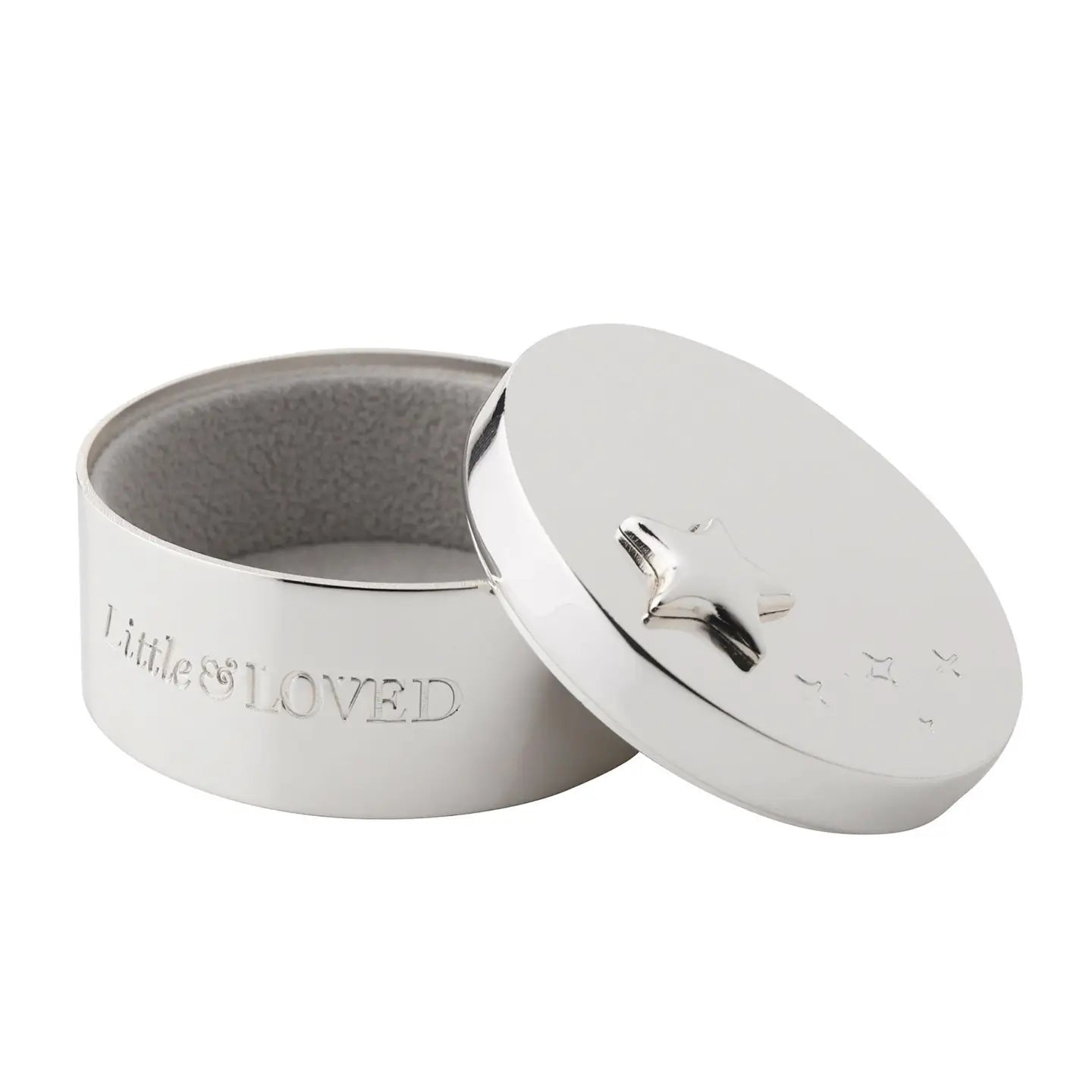 Little & Loved Silver Keepsake Box
