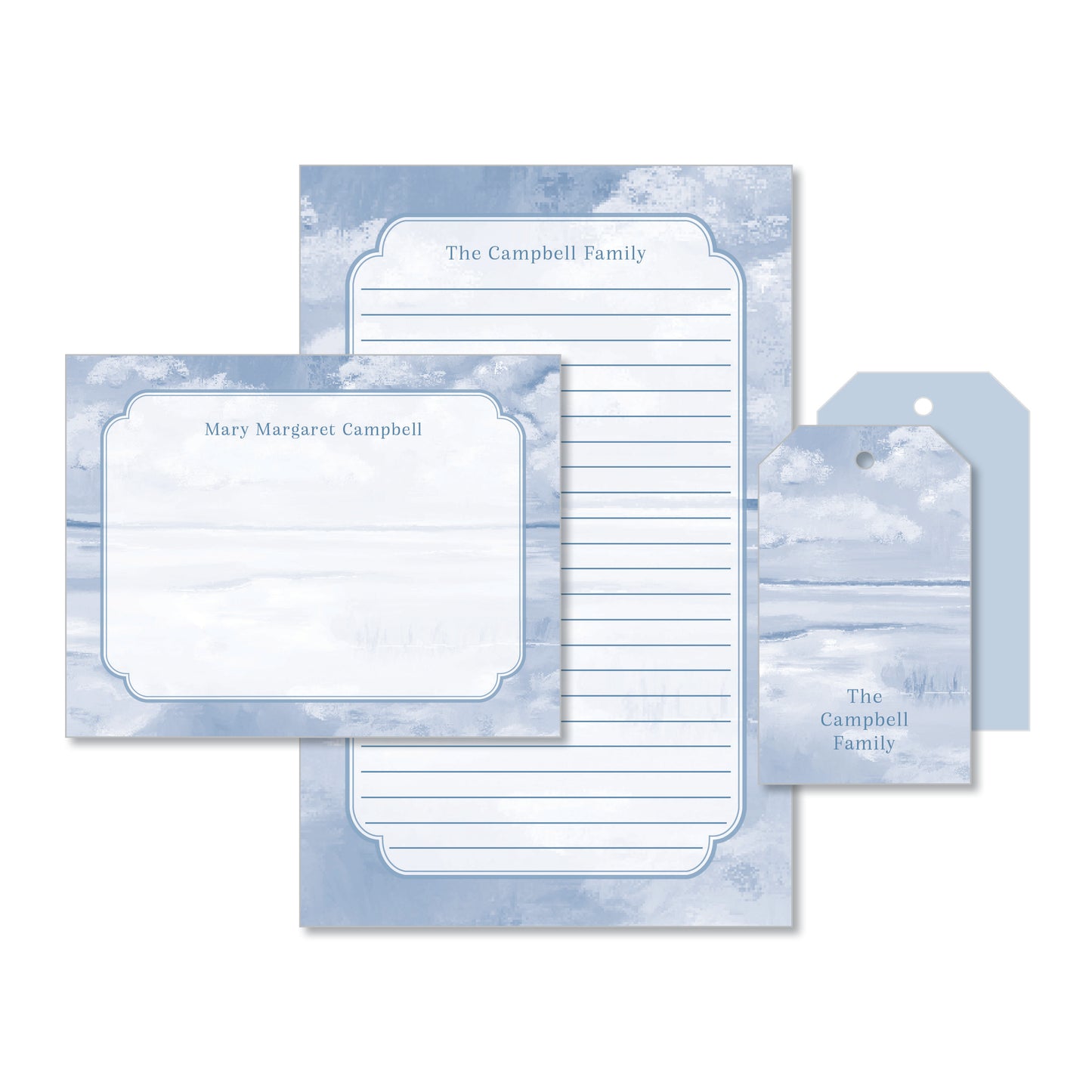 Serene Skies Stationery Set