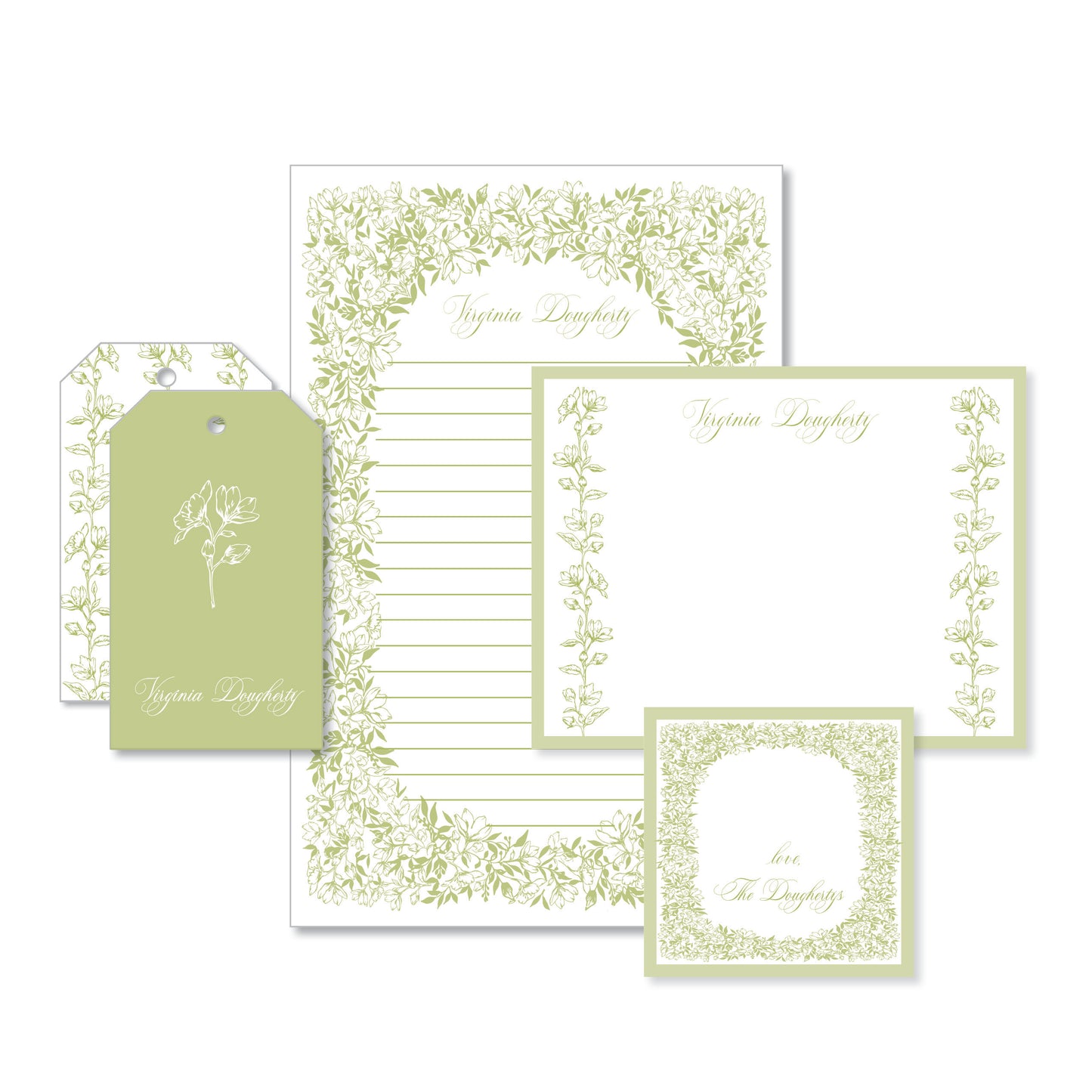 Jasmine Stationery Set