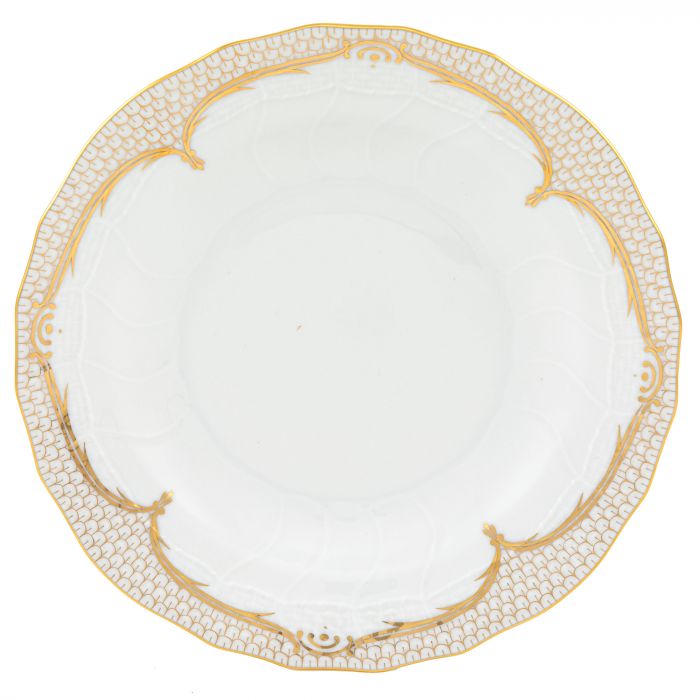 Golden Elegance Dessert Plate