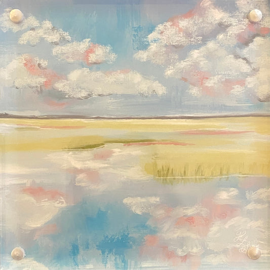 "Spring Marsh" Acrylic Art Block
