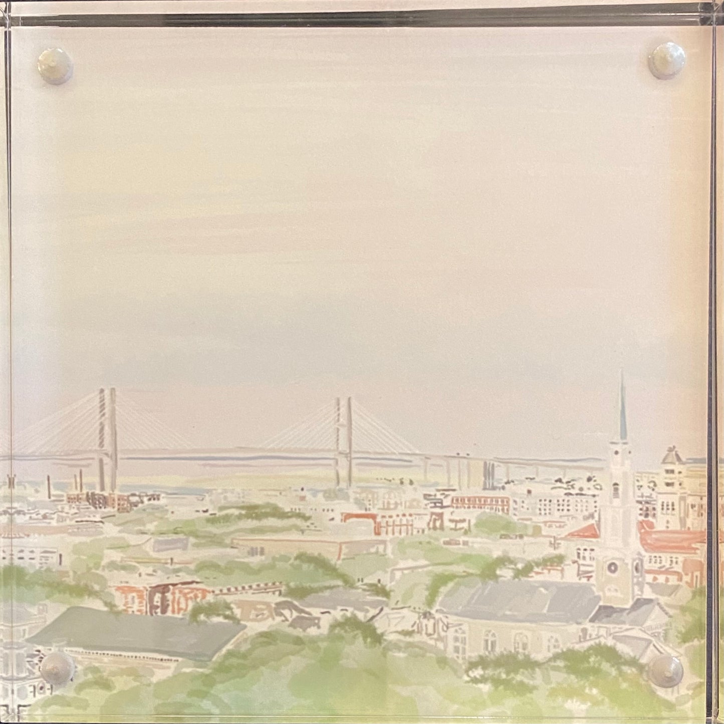 "Savannah Skyline" Acrylic Art Block