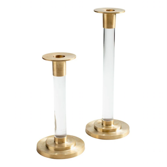 Acrylic Candlestick Pair