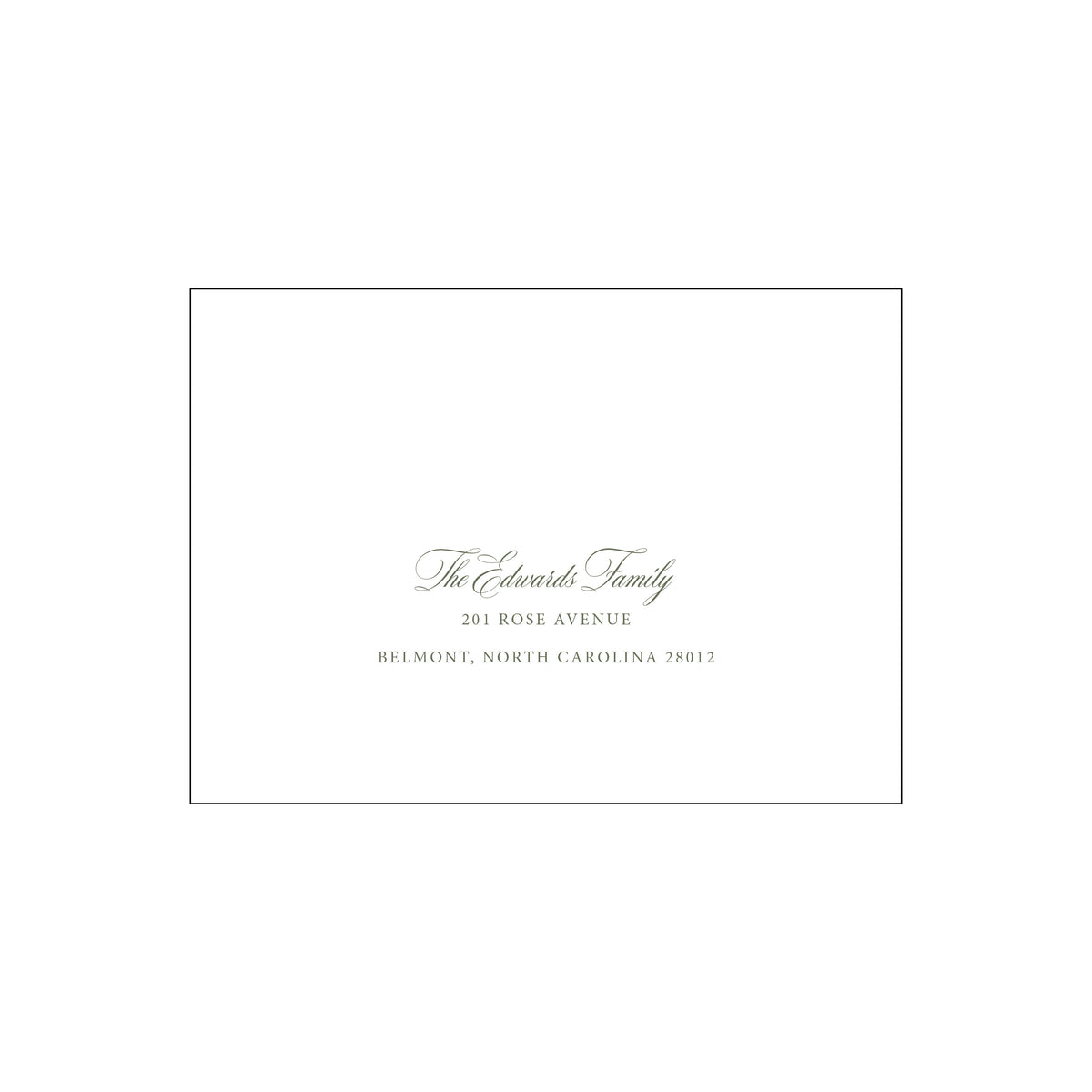 Amaryllis Horizontal Holiday Card