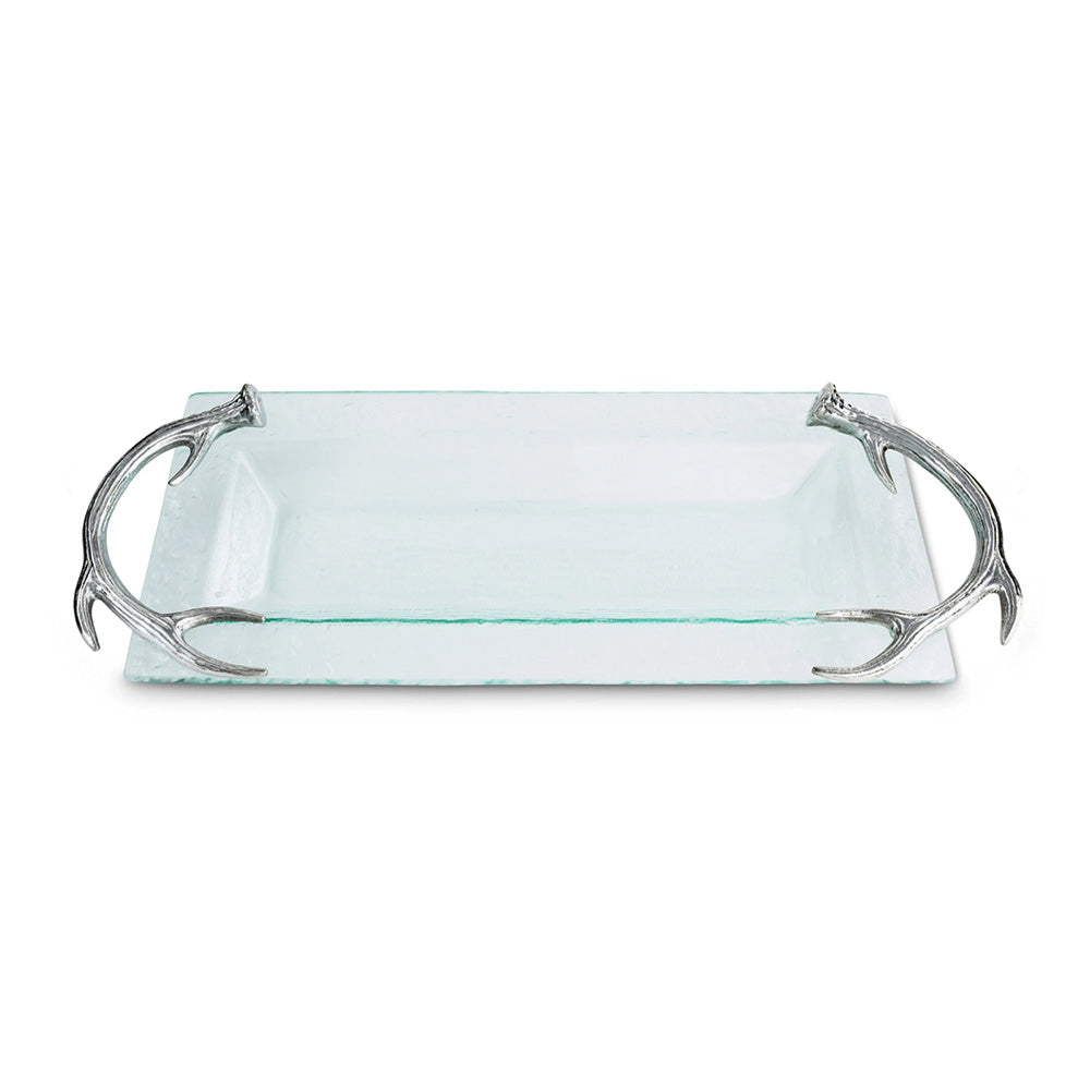 Antler Glass Oblong Tray