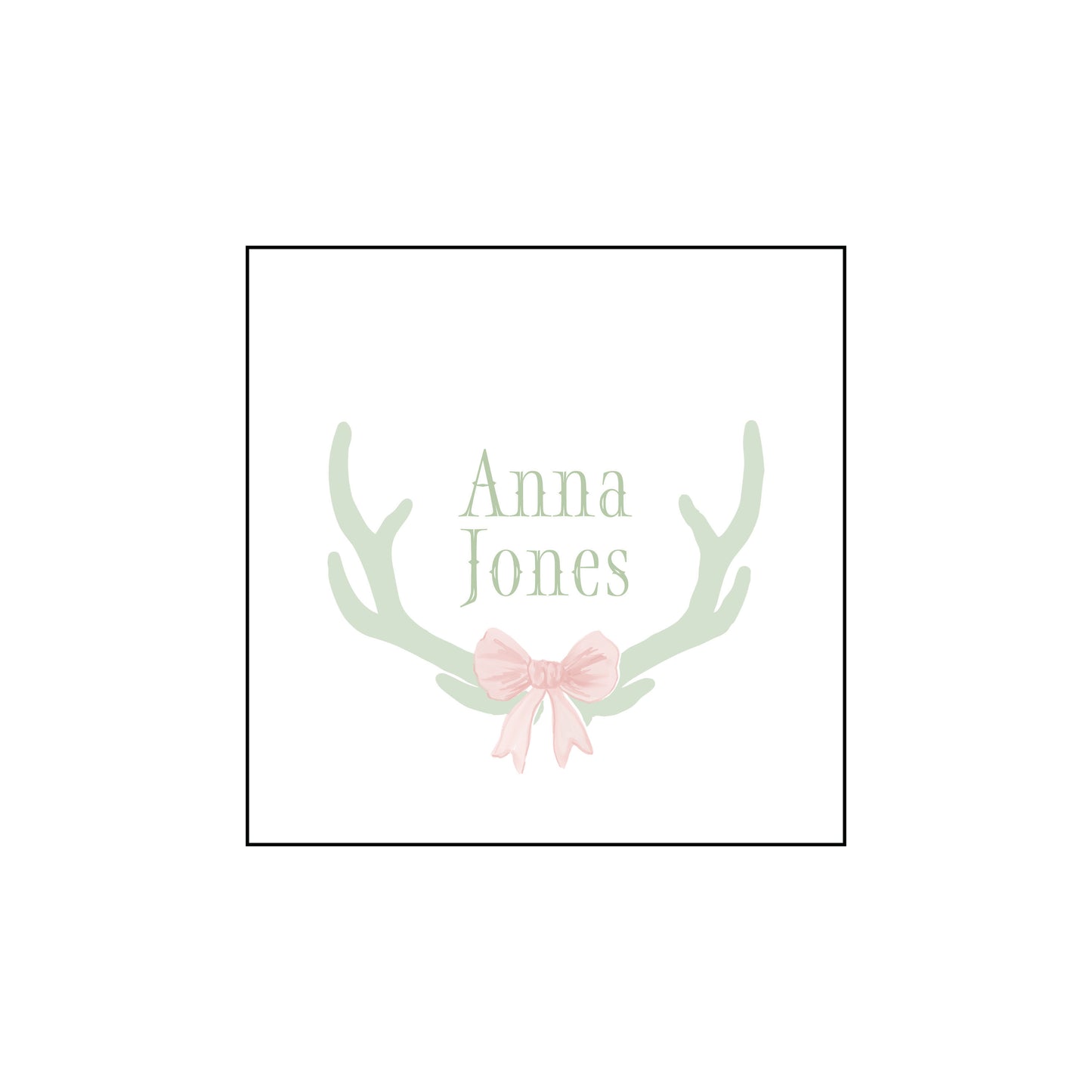 Enclosure Card - Antler Bow