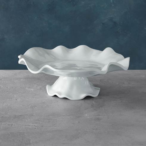 Vida Havana Pedestal Cake Plate (White)