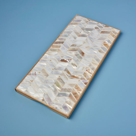 Shell Mosaic & Bamboo Board