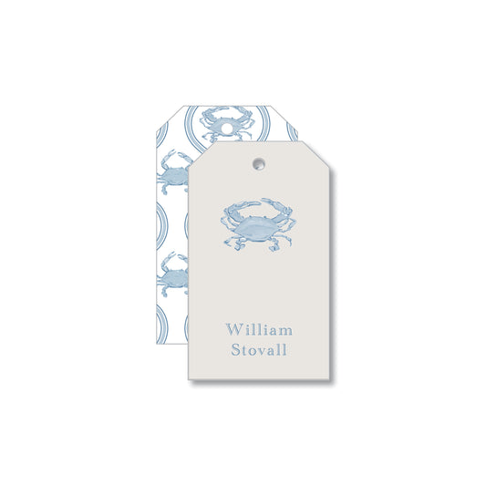 Blue Crab Gift Tag