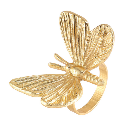 Butterfly Napkin Ring Set