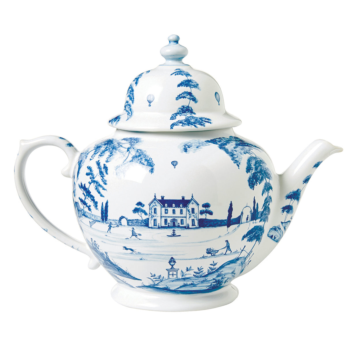 Country Estate Teapot - Delft Blue