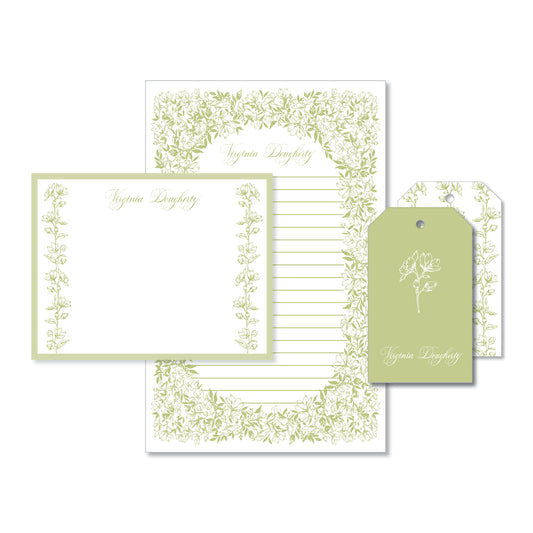 Jasmine Stationery Set