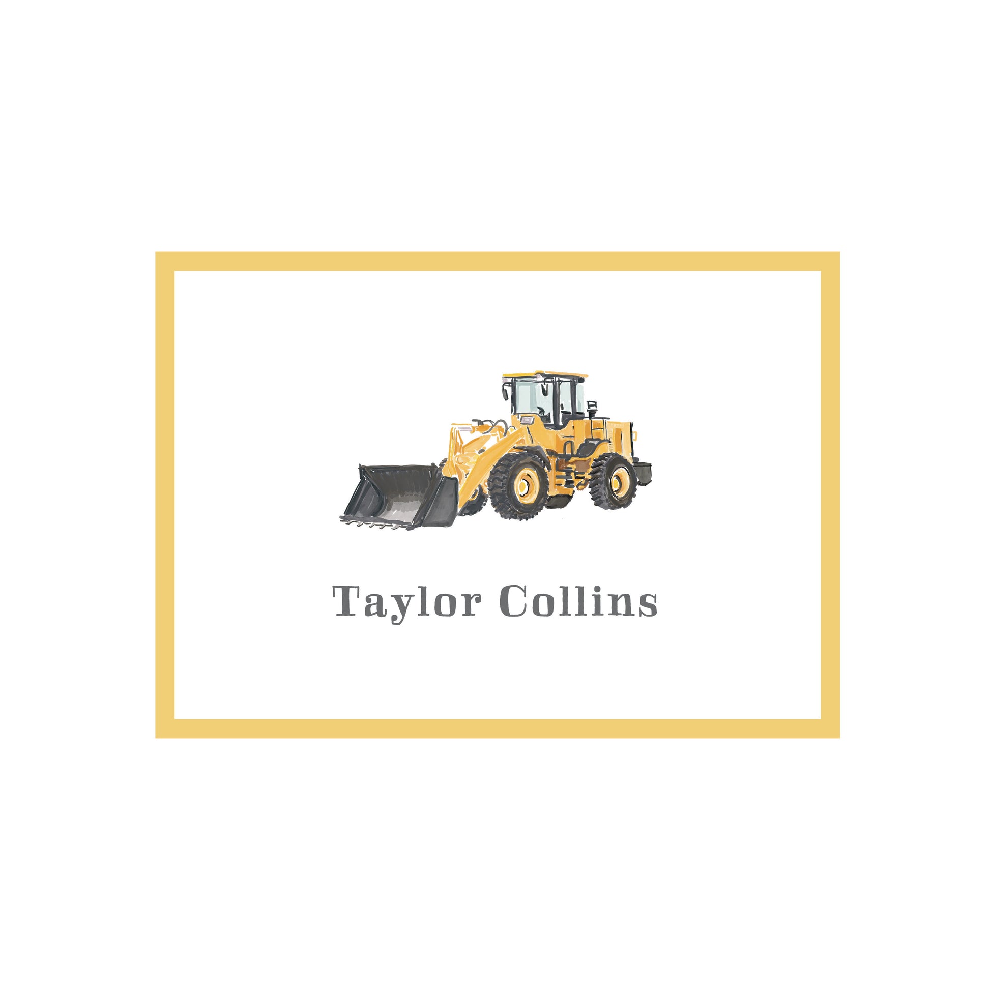 tractor bulldozer card