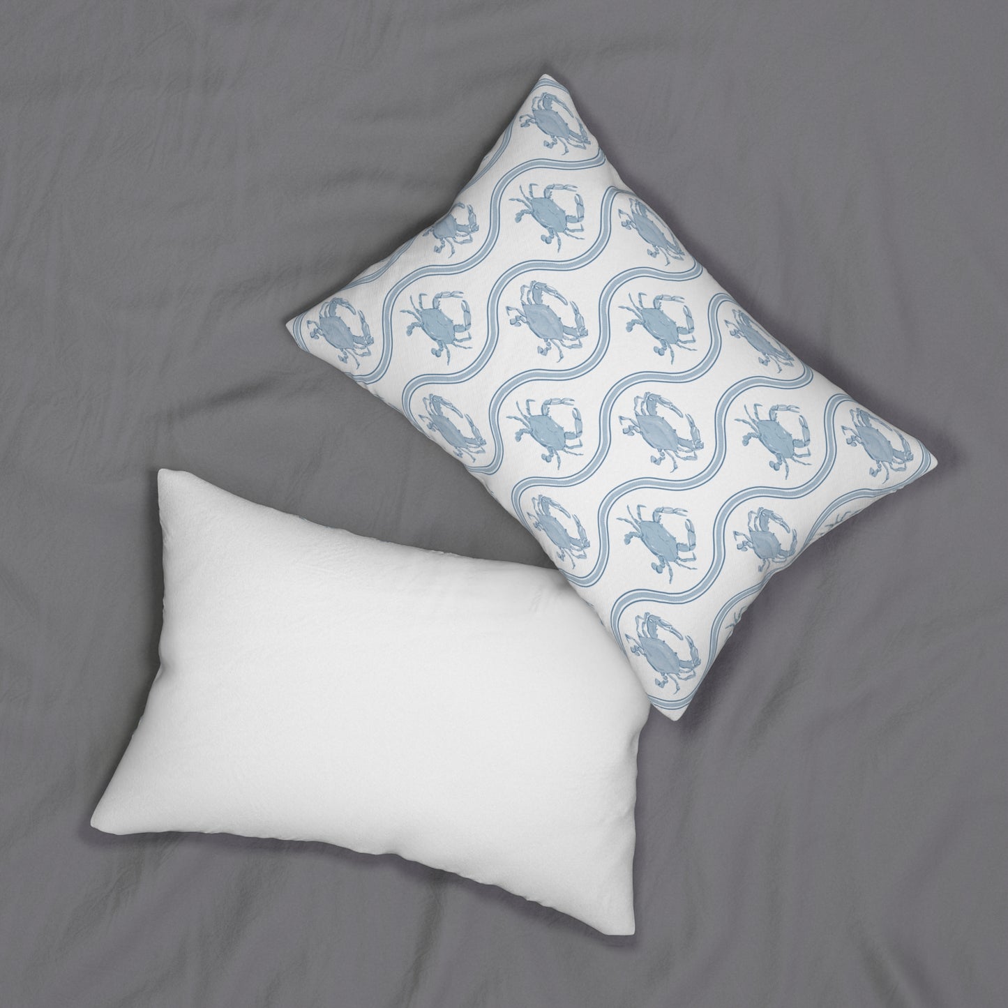 Blue Crab Coastal Pillow Covers