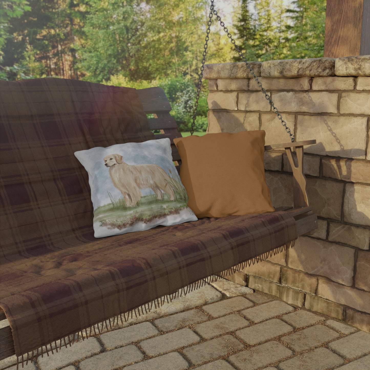 Woodland Dogscape Pillow Covers