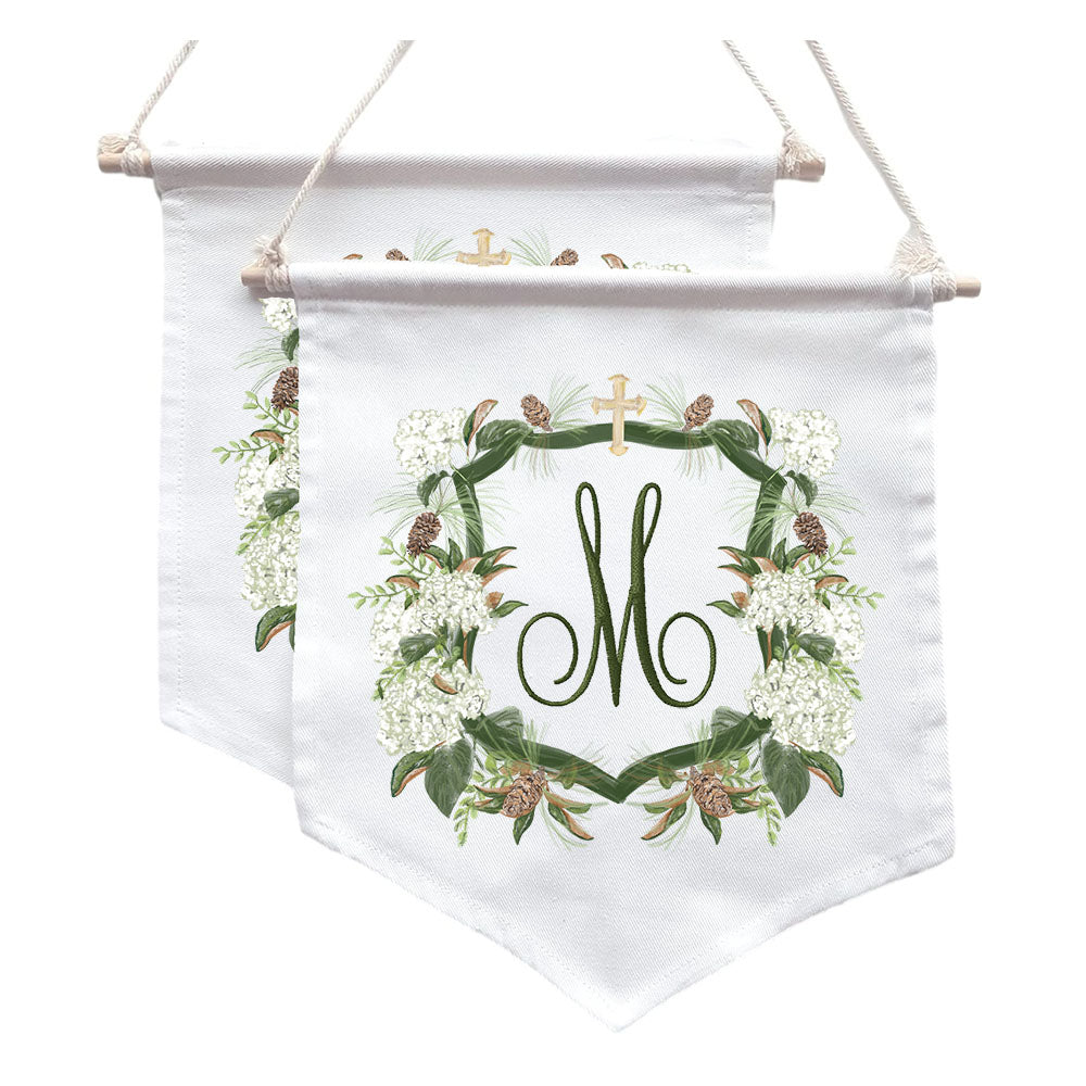 Wedding Banner Watercolor Crest