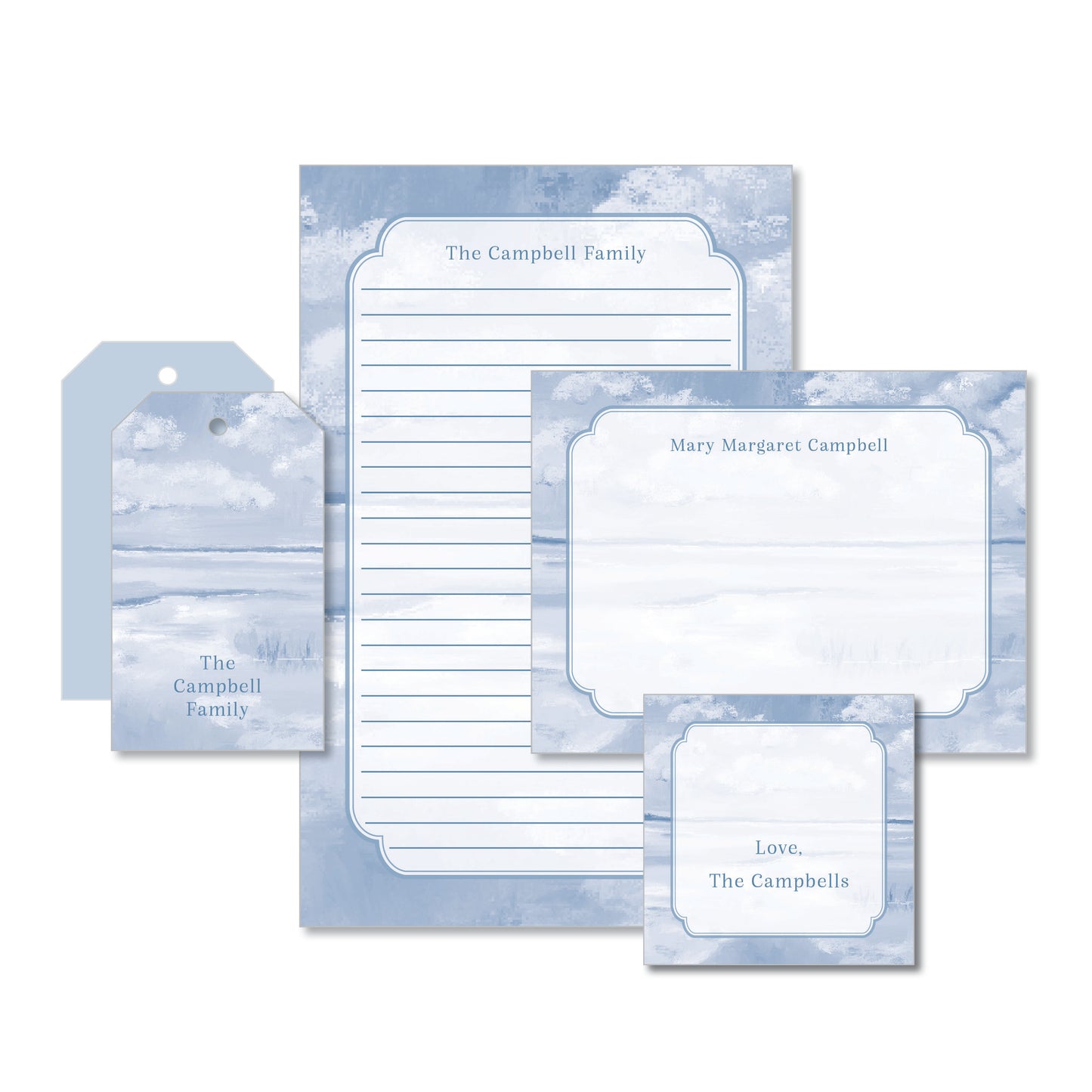 Serene Skies Stationery Set