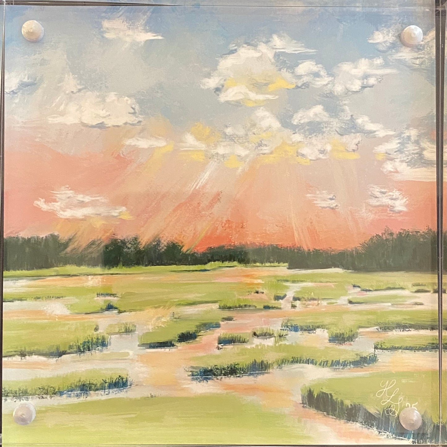 "Vernon Morning" Acrylic Art Block