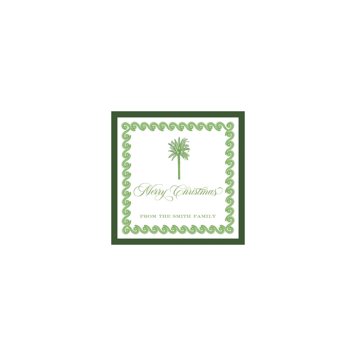 Deck the Palms Gift Label