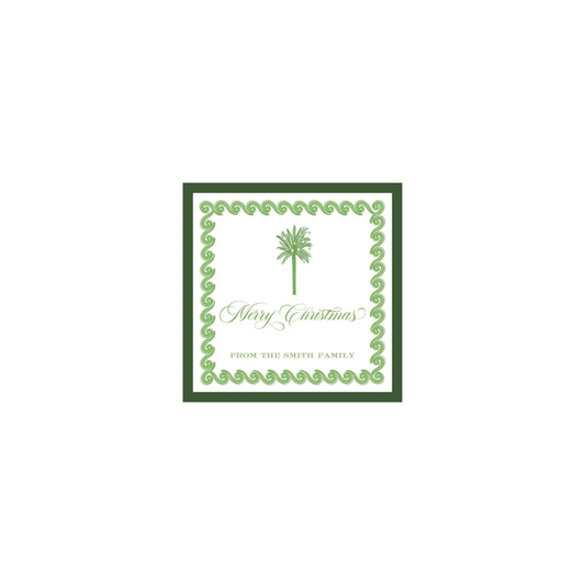 Deck the Palms Gift Label