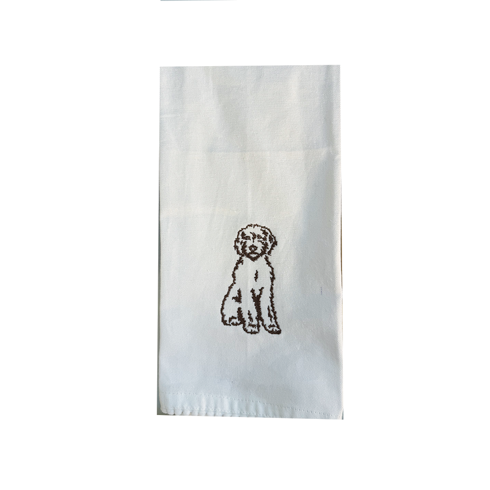 Doodle Dog Tea Towel