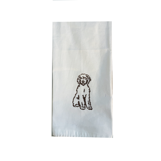 Doodle Dog Tea Towel