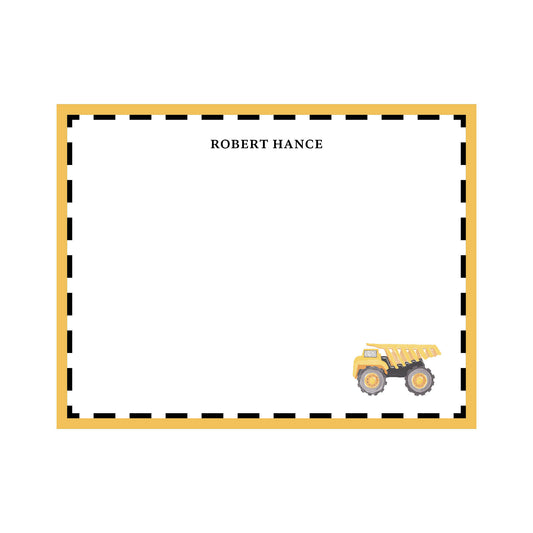Dump Truck Notecard