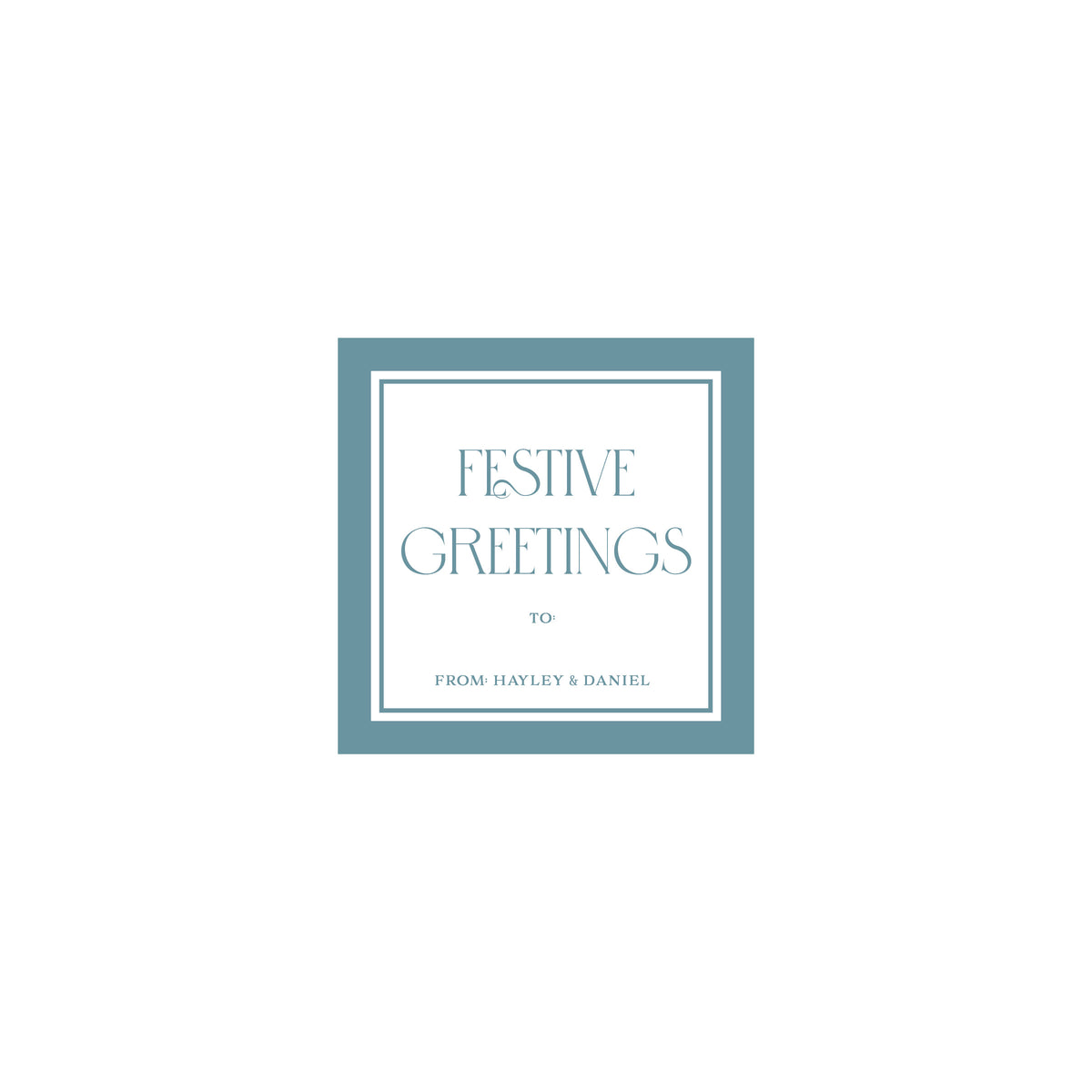 Feeling Festive Gift Label