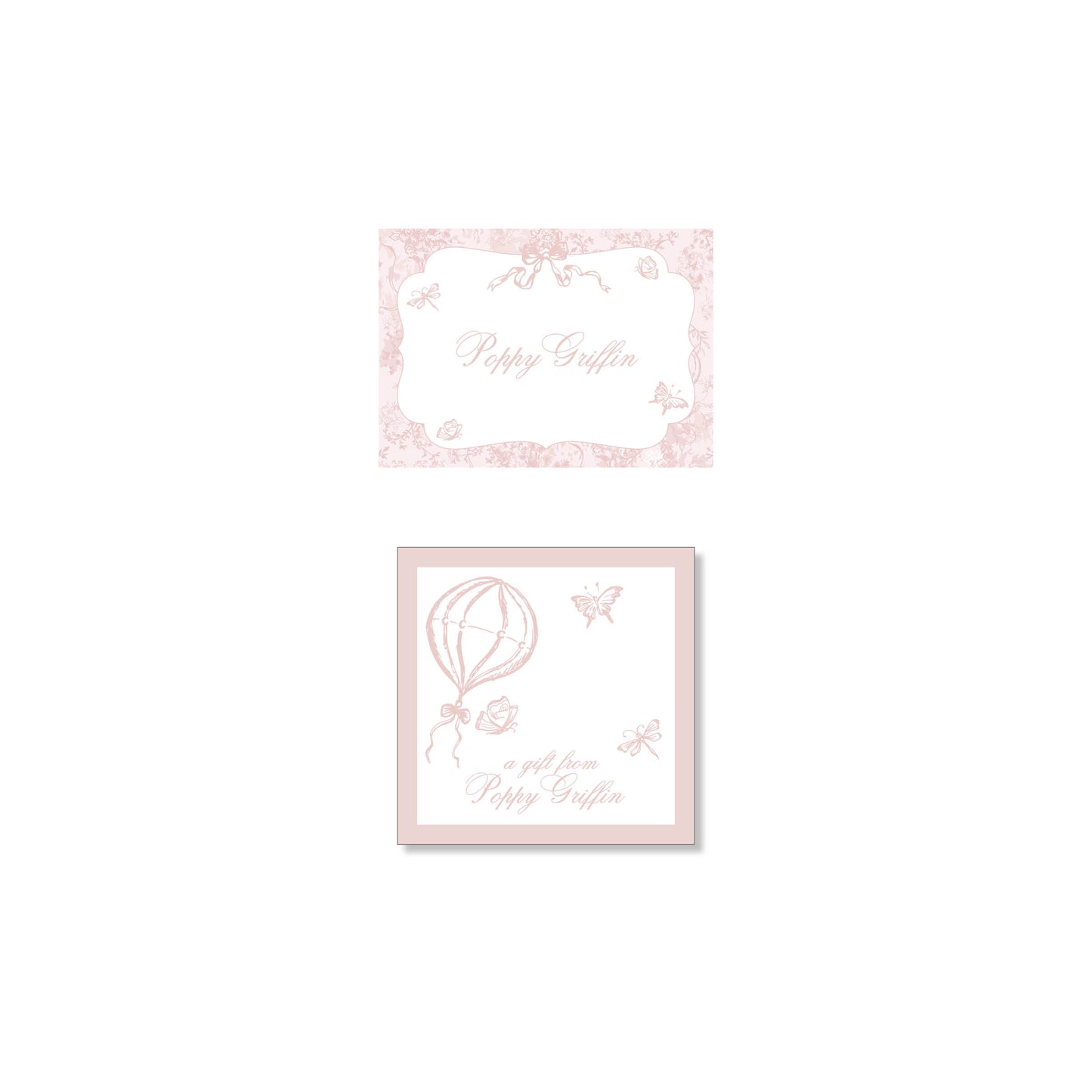 Flutter Pink Children Stationery Set