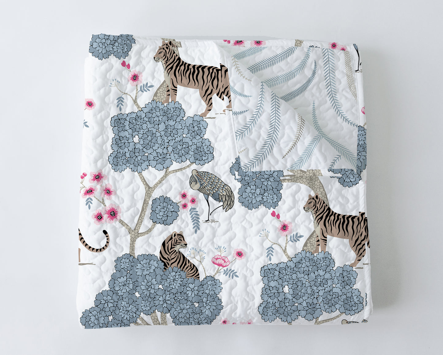 Tiger Trees Opal Baby Blanket-Lt. Blue