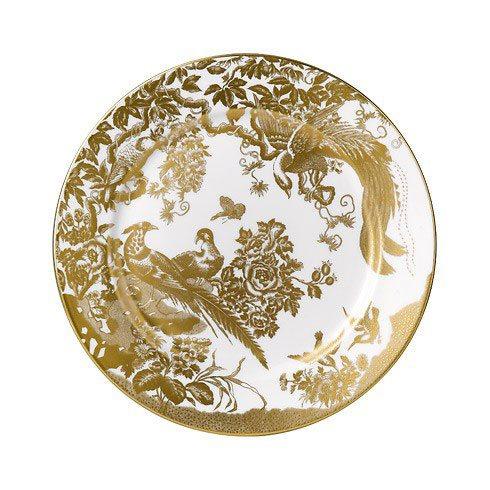 Aves - Gold Salad Plate