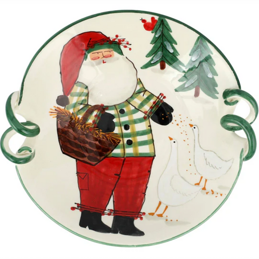 Old St. Nick Bowl with Geese