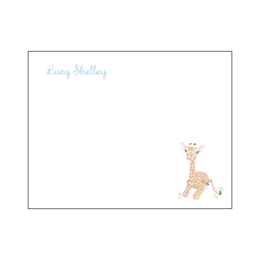 Giraffe Notecard