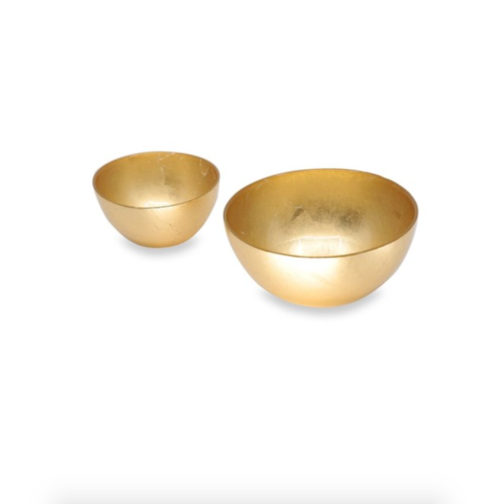 Gold Leaf Bowl Set