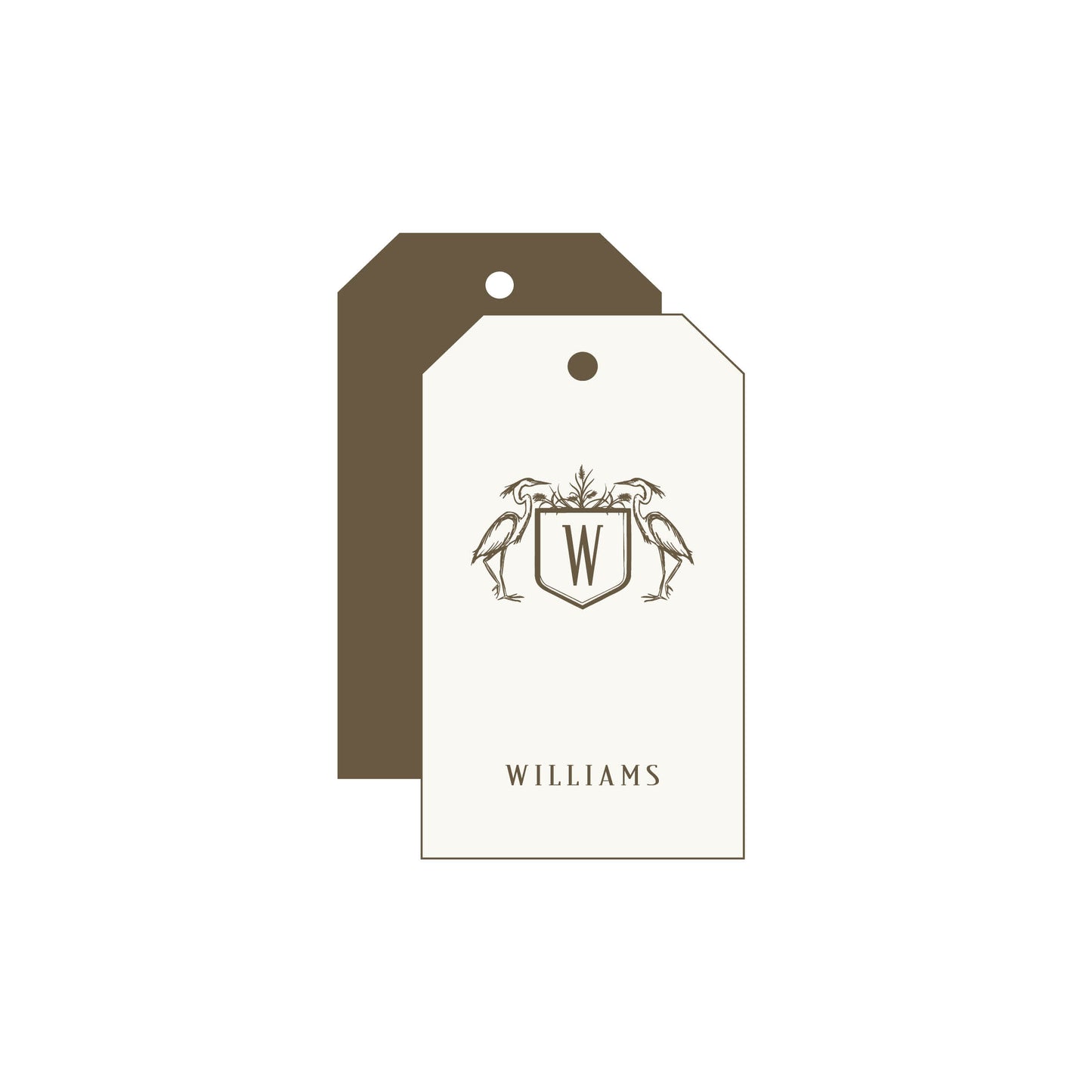 Heron Crest Gift Tag