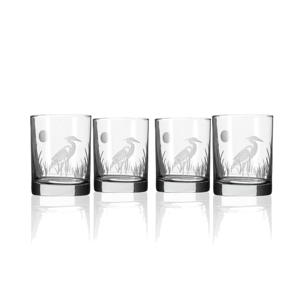 Heron Double Old Fashioned Glasses