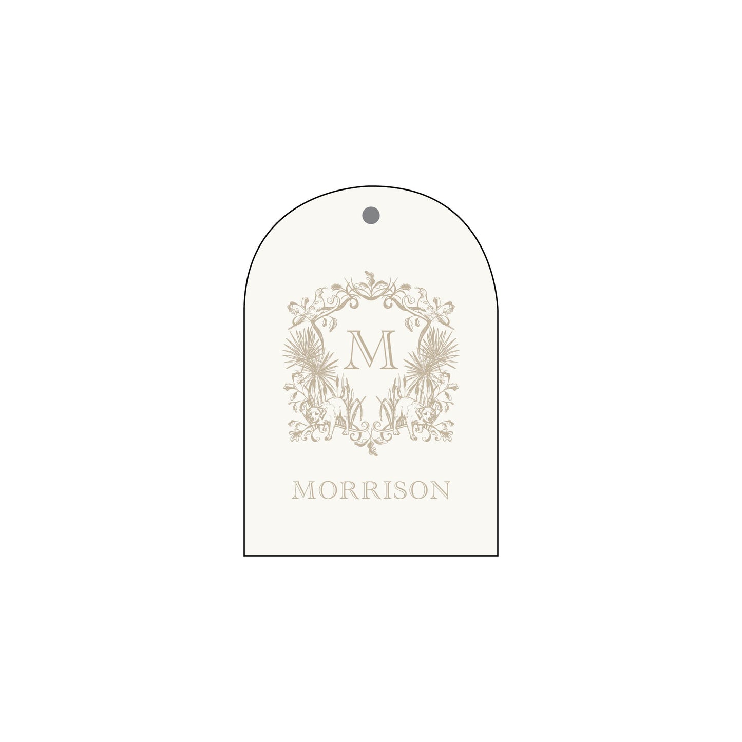 Hunting Dog Crest Tag