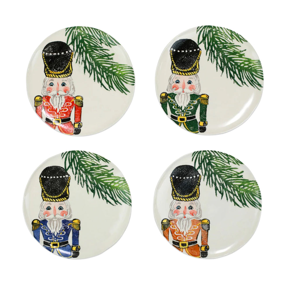 Nutcracker Salad Plates, set of 4