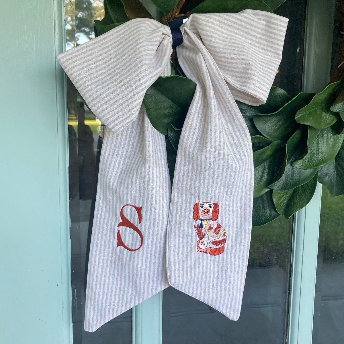 Custom Dog Wreath Sash