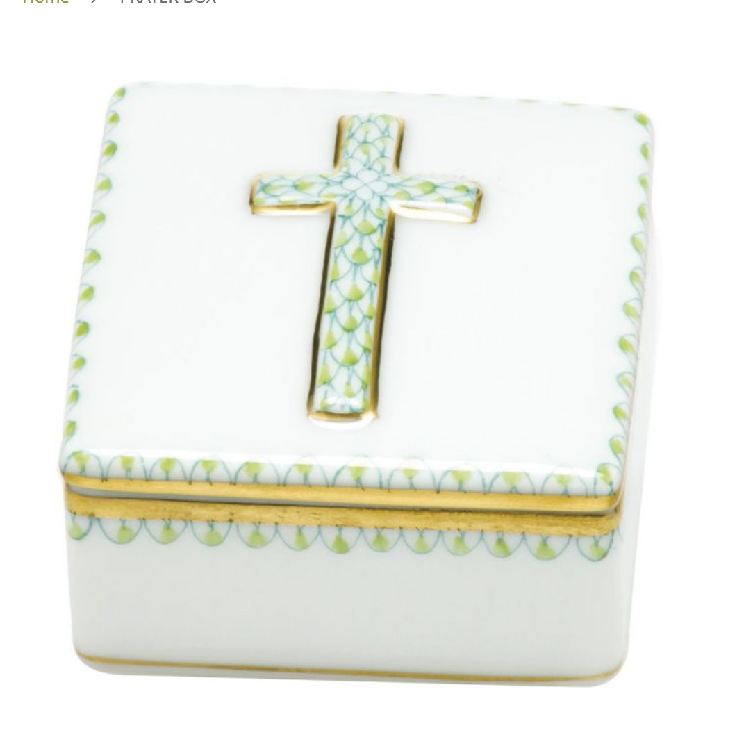 Porcelain Prayer Box