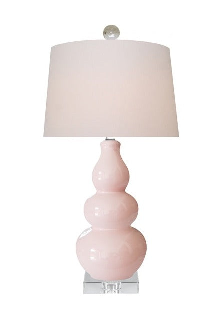 Pink Triple Gourd Lamp