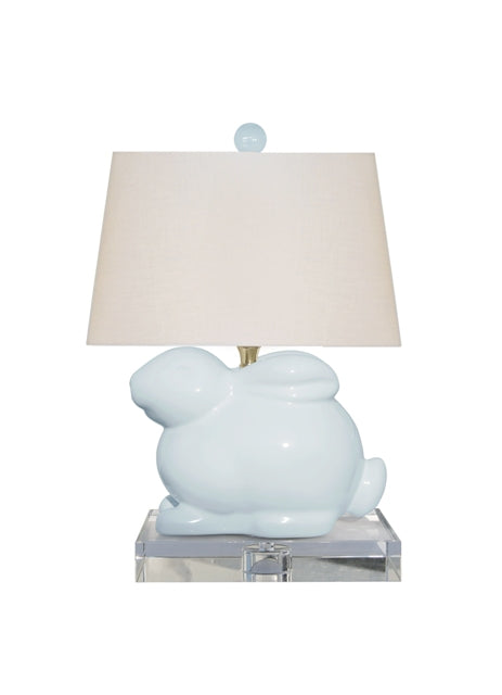 Blue Bunny Lamp, Porcelain