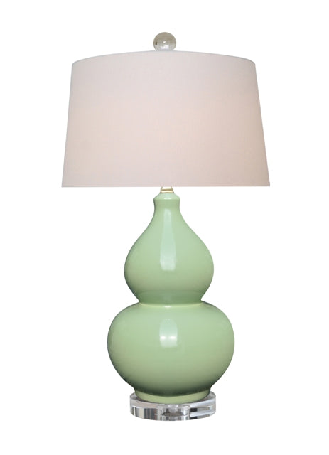 Jade Green Gourd Lamp