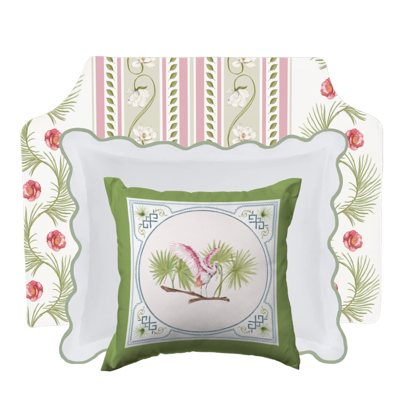 Pink Plume Pillows