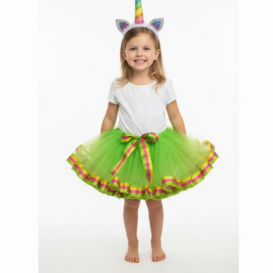 Girl's Tutu, Lime Green