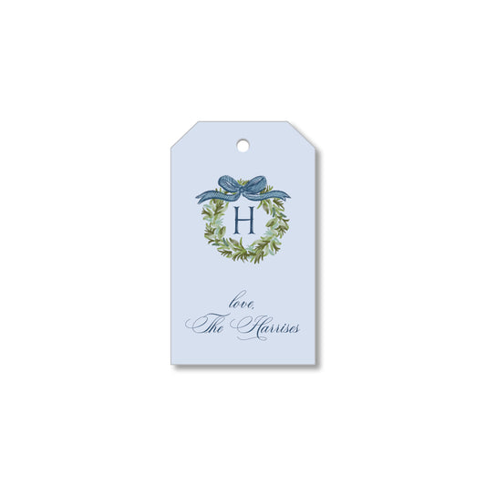 Little Blue Bow Gift Tag
