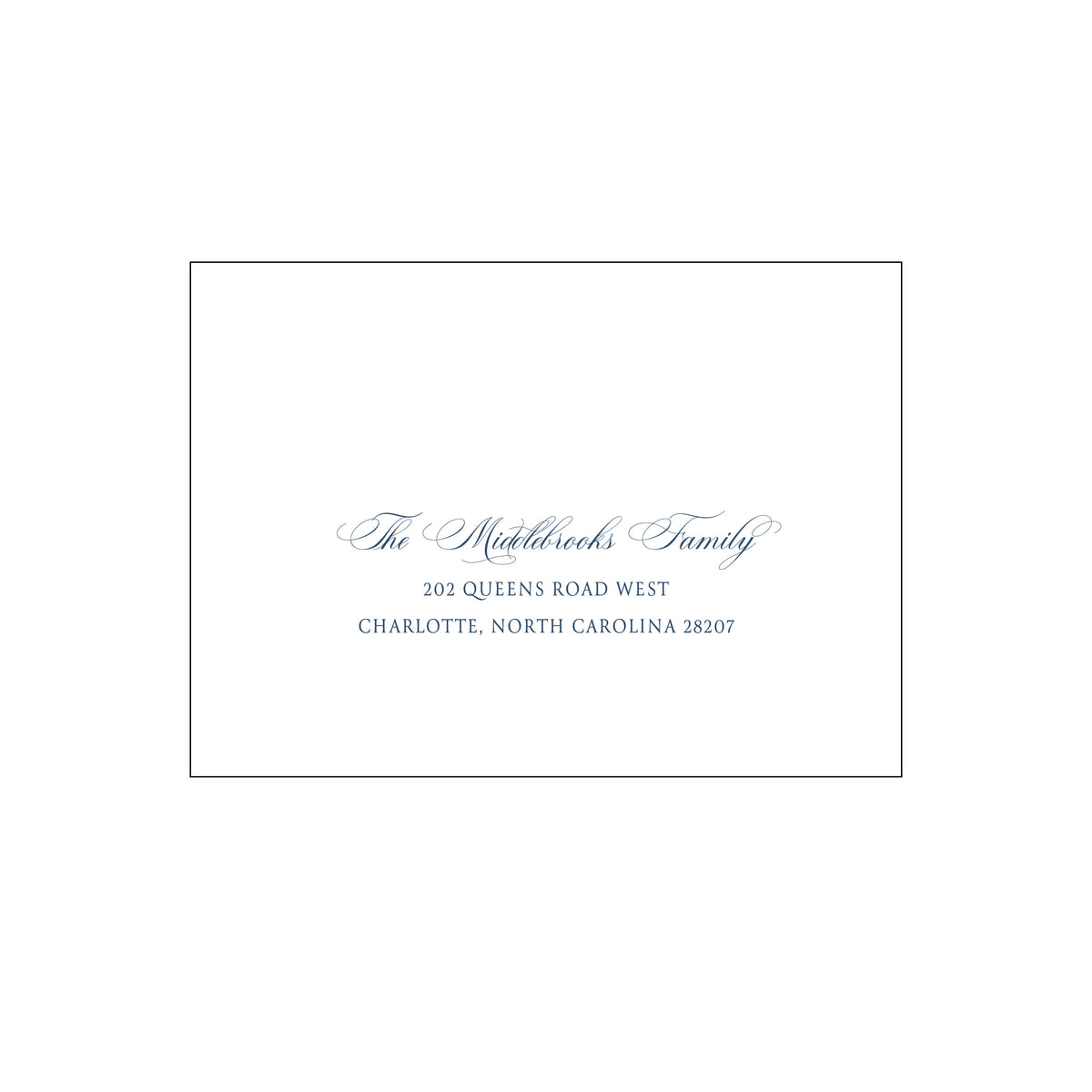 Little Blue Bow Holiday Card